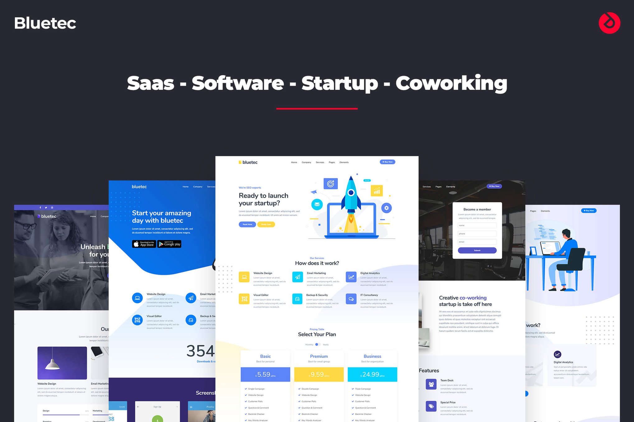 Saas, IT Software, Startup and Coworking - Bluetec