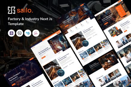 Sailo - Factory and Industry Next Js Template