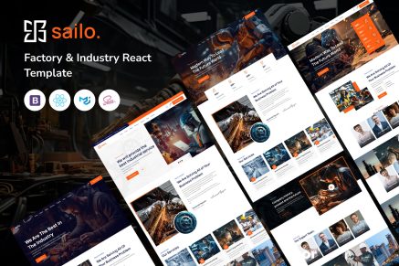 Sailo - Factory and Industry React Template