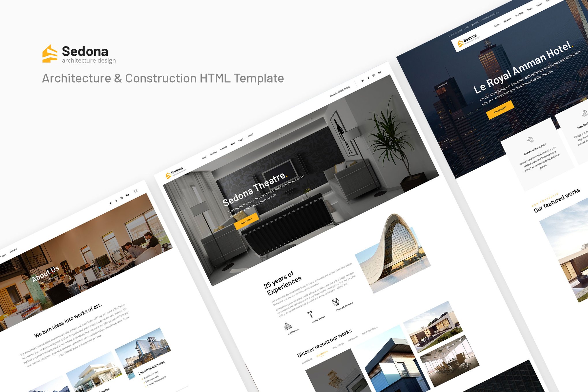 Sedona - Architecture and Construction HTML Template