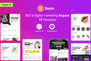 Seom – SEO and digital marketing Angular 19 Template
