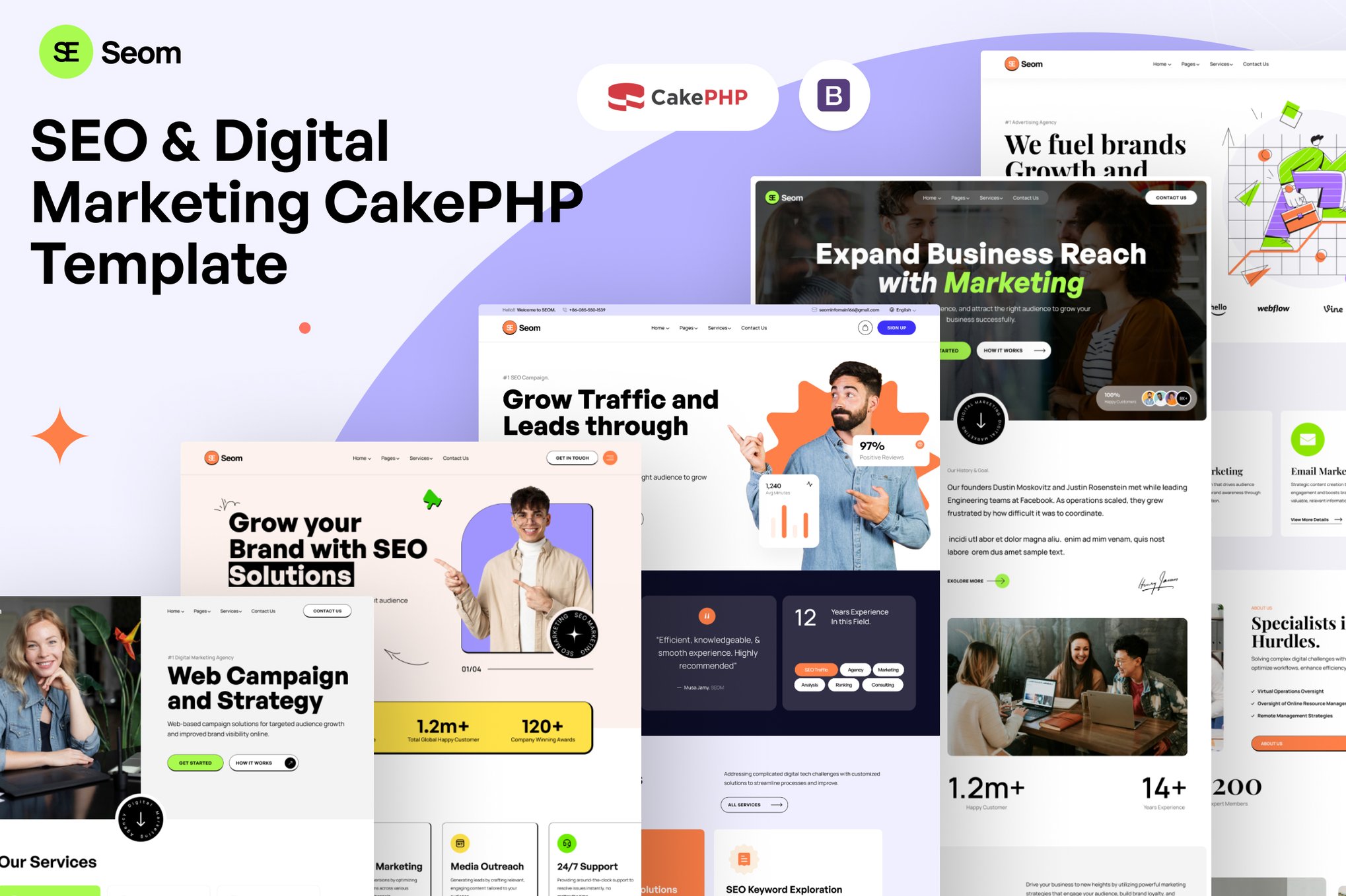 Seom - SEO and digital marketing CakePHP Template