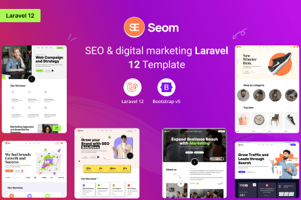 Seom - SEO and digital marketing Laravel 12 Template