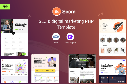 Seom - SEO and digital marketing PHP Template