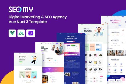 SEOMY - Digital Marketing Agency Vue Nuxt Template