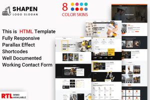 Shapen – Construction React Template