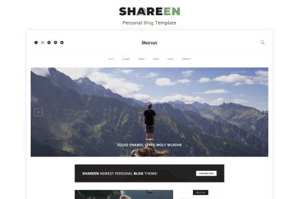 Shareen - Personal Blog Template