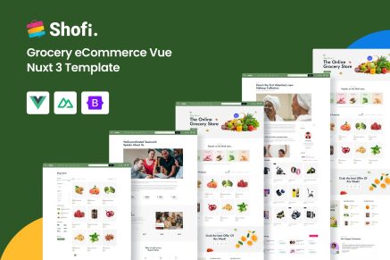 Shofi - Grocery eCommerce Vue Nuxt 3 Template