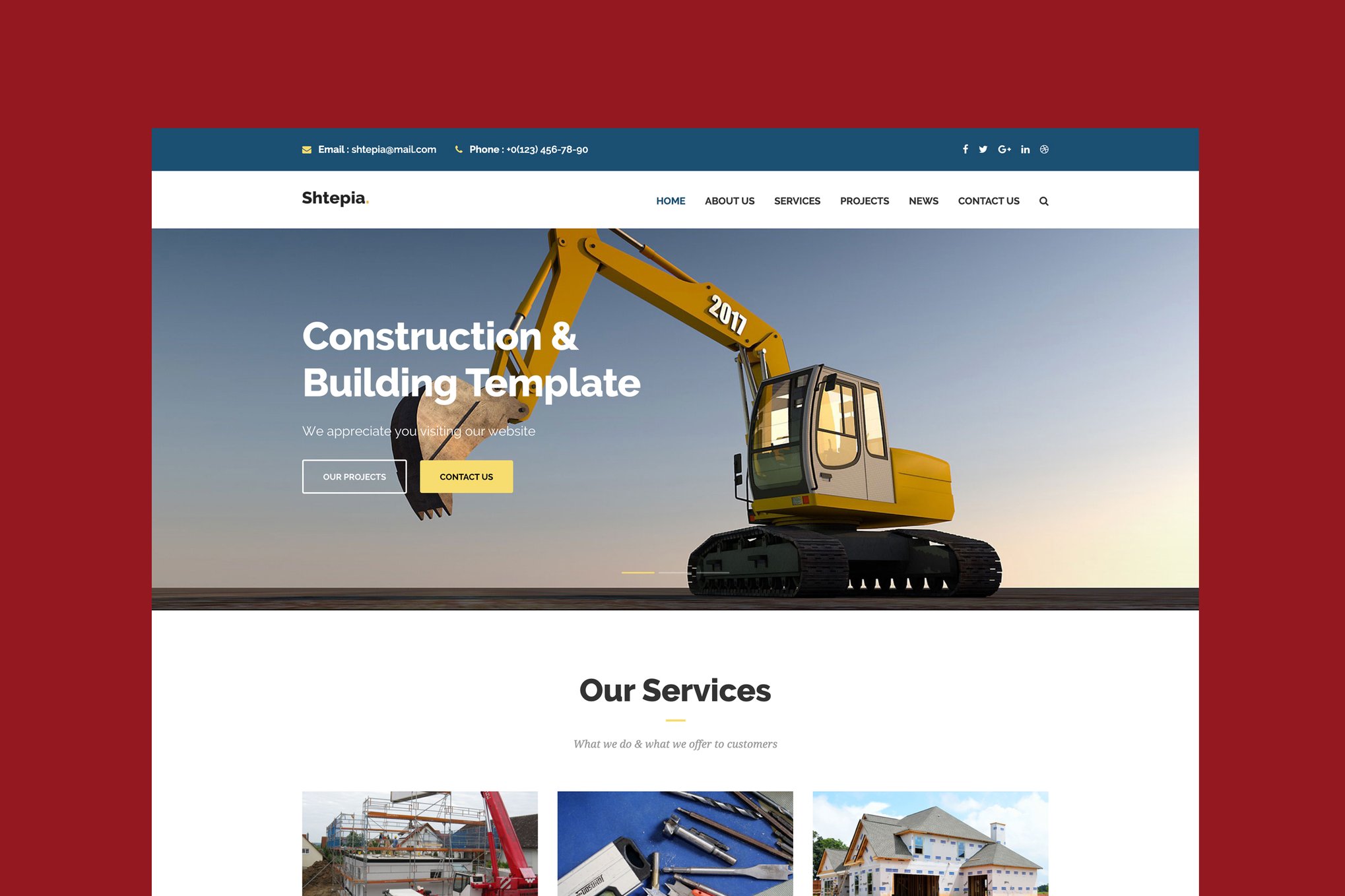 Shtepia - Construction and Building HTML5 Template