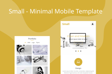 Small - Minimal Mobile Template