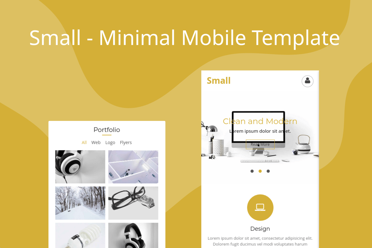 Small - Minimal Mobile Template