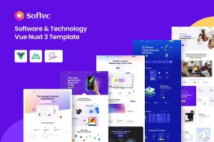 Softec – Software and Technology Vue Nuxt 3 Template