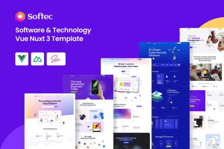 Softec - Software and Technology Vue Nuxt 3 Template