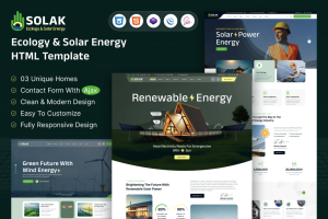 Solak -Ecology & Solar Energy HTML Template