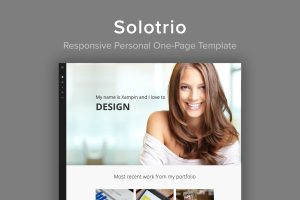 Solotrio – Responsive Personal One-Page Template