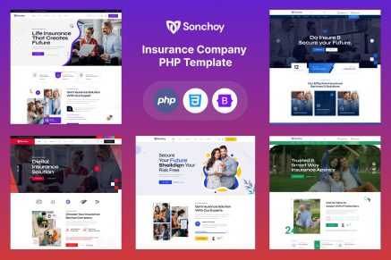 Sonchoy - Insurance Company PHP Template