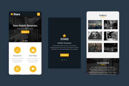 Stars - Multipurpose Mobile Template