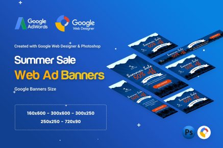 Summer Sale Banners Ad - GWD and PSD