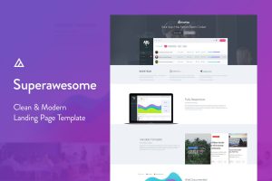 Superawesome – Creative Multi-Purpose Landing Page