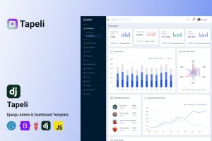Tapeli – Django and HTML Admin Dashboard Template