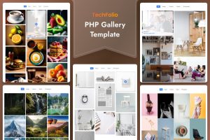 TechFolio – PHP & Tailwind CSS Portfolio Template