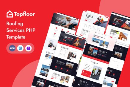Topfloor - Roofing Services PHP Template