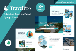 TravelPro – Tour and Travel Agency Django Template
