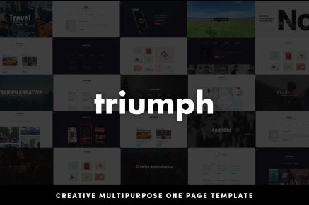 Triumph - Creative Multipurpose One Page HTML Temp