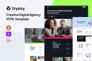 Tryesy – Creative Digital Agency HTML Template