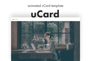 uCard – Animated vCard Template