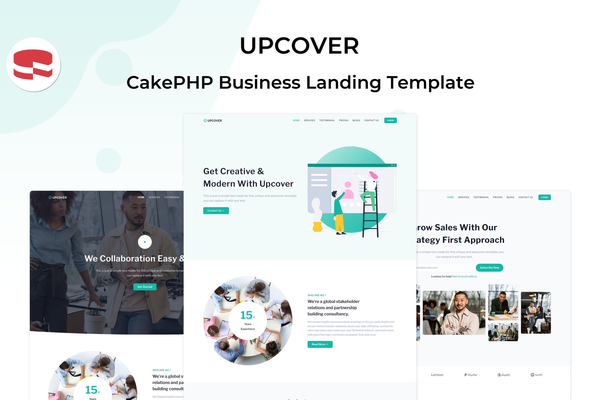 Upcover - CakePHP Business Landing Page Template