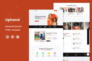 Uphand – Nonprofit Charity HTML Template