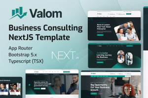 Valom – Business Consultancy NextJS Template