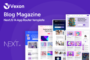 Vexon – Blog Magazine NextJS 14 Template