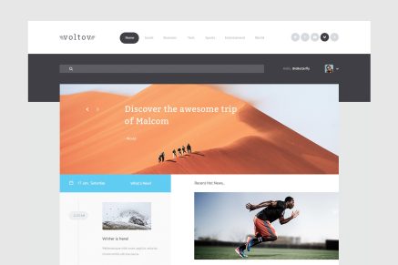 Voltov - Blog and Magzine HTML Template