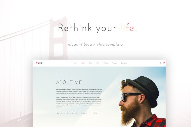 VSVlog – Elegant Vlog / Blog Template