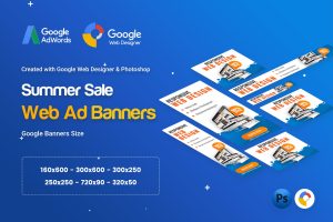 Web Design Banner Ad – GWD and PSD