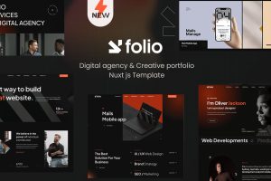 Webfolio – Creative Portfolio Nuxt-js Template