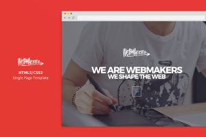 Webmakers – Single Page HTML/CSS Template