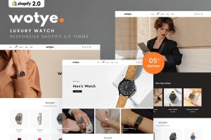 Wotye – Luxury Watch Shopify 2.0 Theme