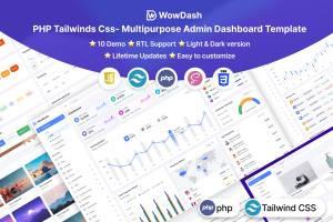 WowDash – PHP Tailwinds Css – Multipurpose Admin
