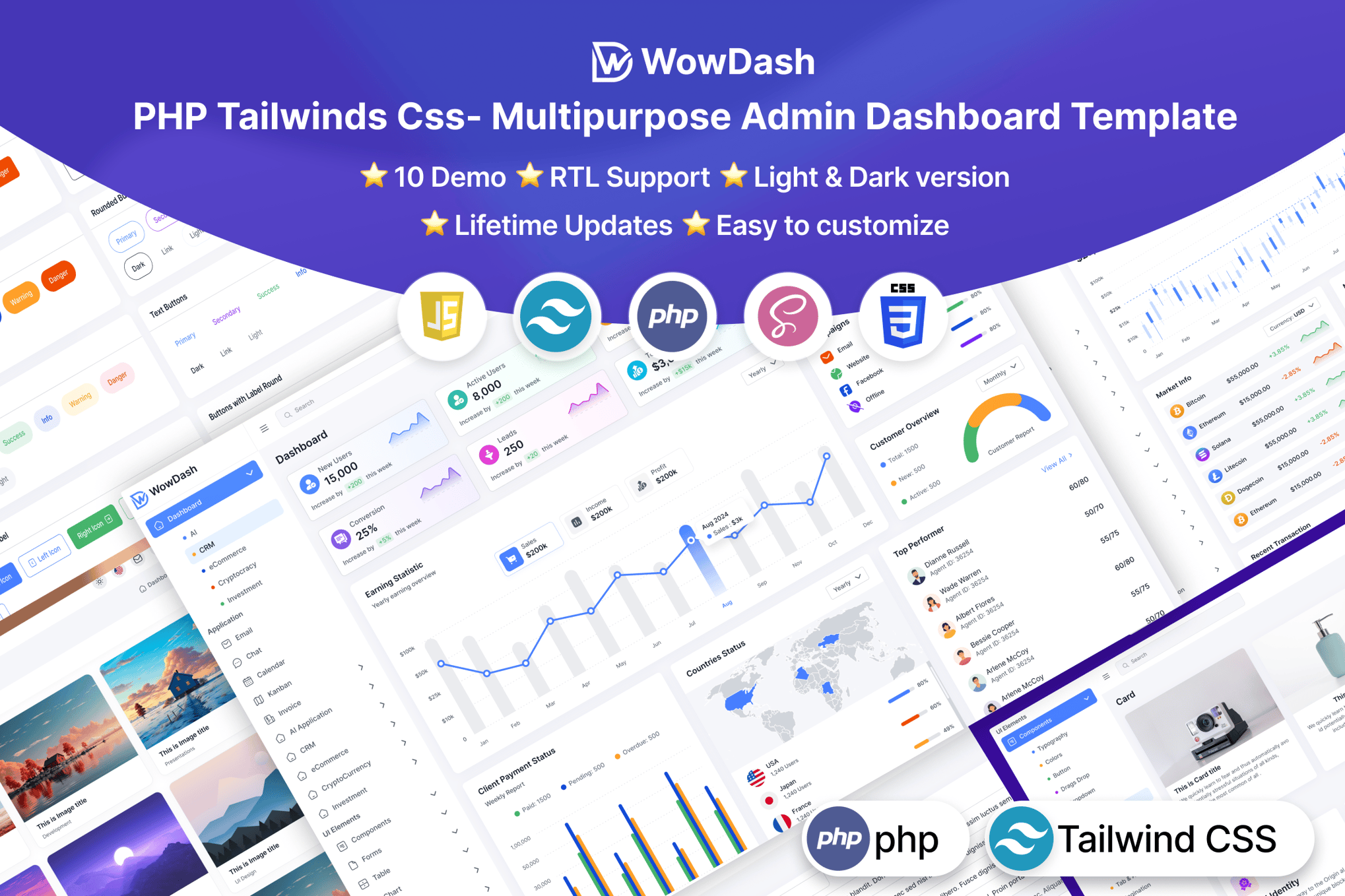 WowDash - PHP Tailwinds Css - Multipurpose Admin