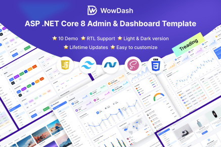 WowDash-ASP.NET Core 8 Tailwind CSS Admin Template