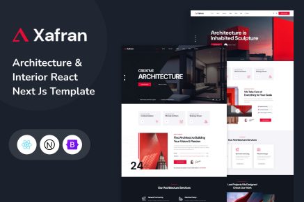 Xafran - Architecture React Next Js Template