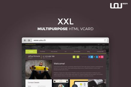 XXL - Multipurpose HTML vCard