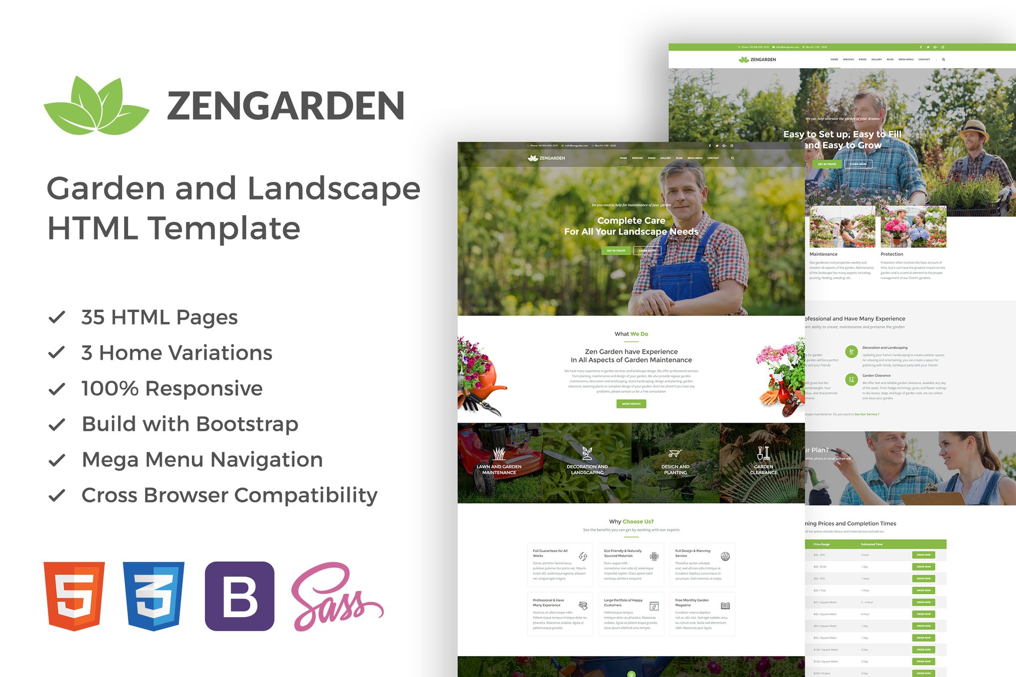 Zen Garden - Garden and Landscape HTML Template