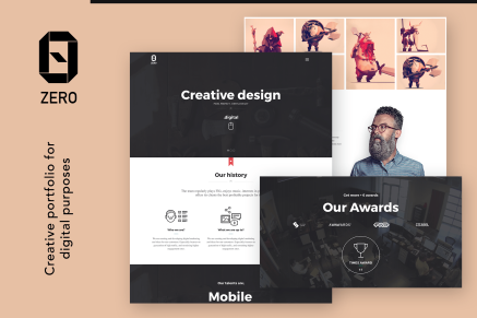 ZER0 - HTML5 Digital Creative Agency Template