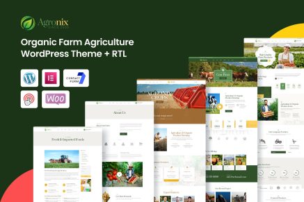 Agronix - Organic Farm Agriculture WordPress Theme