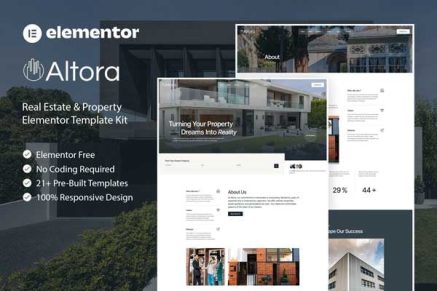 Altora - Real Estate & Property Elementor Template Kit