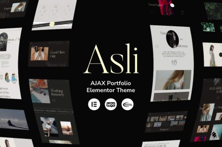Asli – AJAX Portfolio Elementor WordPress Theme 1.9.7